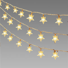 Serial String Star Lights for Decoration