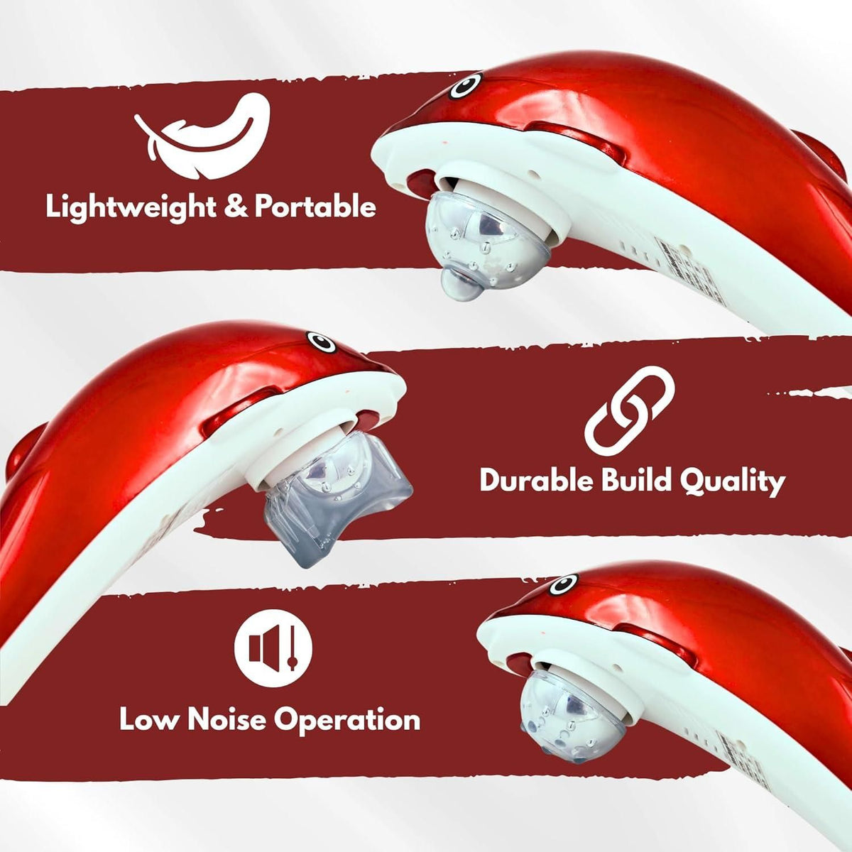 Handheld Dolphin Electric Infrared Massager
