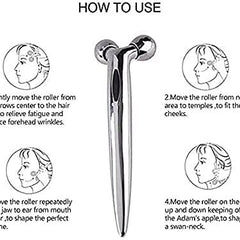 ABS Mini Long 3D Y Shape 360 Rotate Face Small Roller